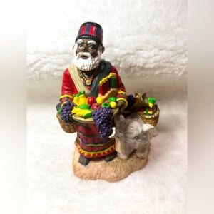 Vtg Santas From Around The World  "KWANZA” 1996 Resin. EUC